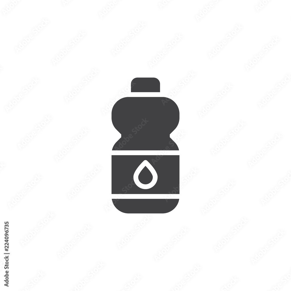 Water bottle vector icon. filled flat sign for mobile concept and web design. Plastic bottle solid icon. Symbol, logo illustration. Pixel perfect vector graphics Water bottle vector icon. filled flat sign for mobile concept and web design. Plastic bottle solid icon. Symbol, logo illustration. Pixel perfect vector graphics