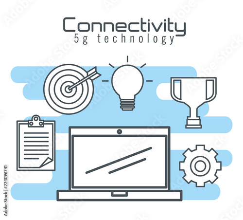 laptop computer with connectivity 5g tech