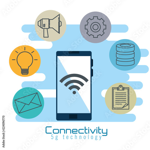 smartphone with connectivity 5g technology