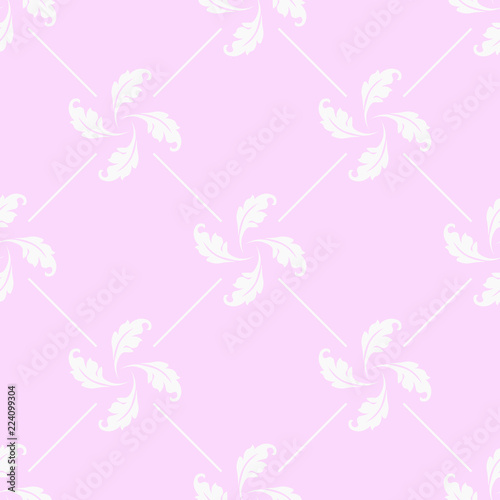 abstract floral seamless pattern with flowers, netting and leaves