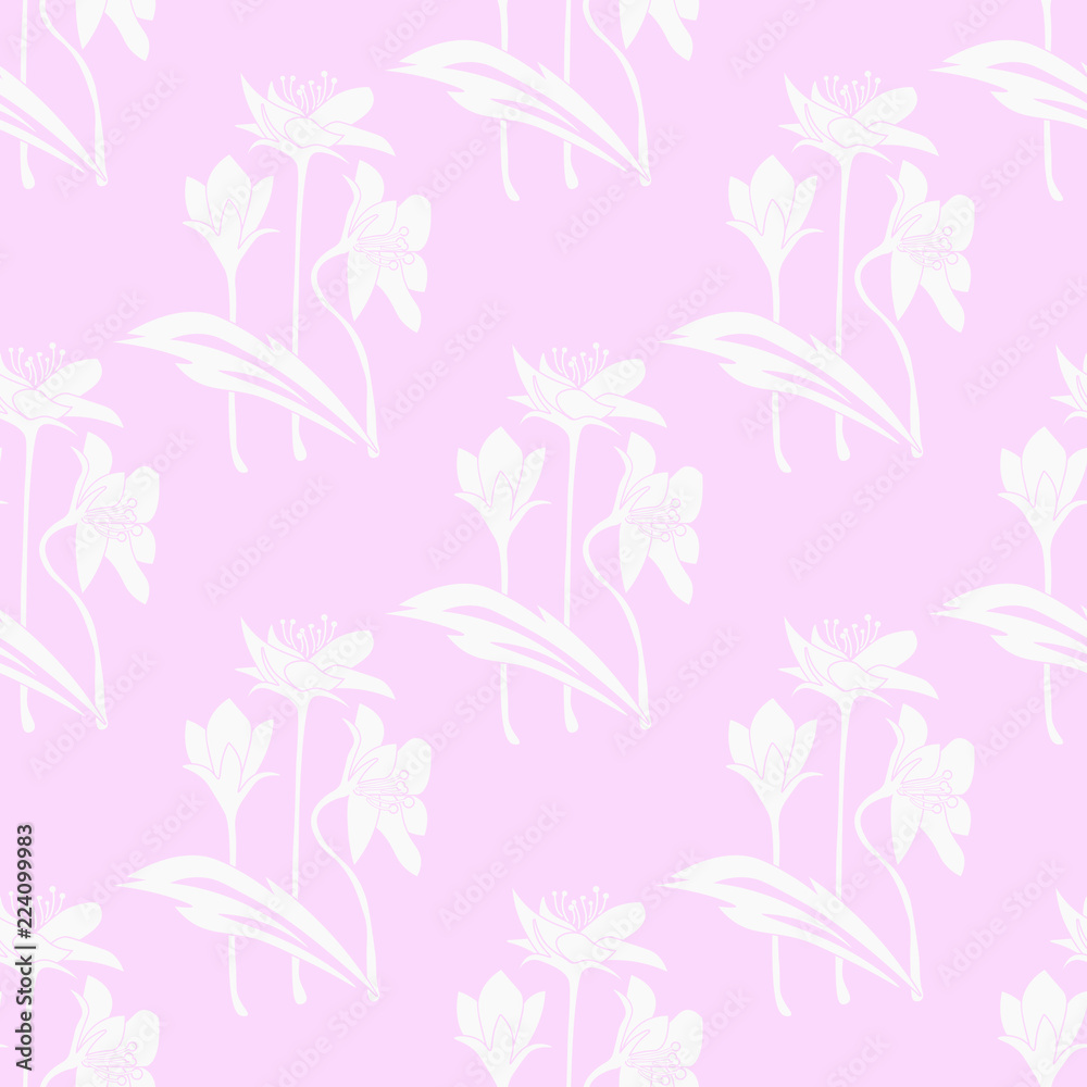 Fototapeta premium Geometric seamless pattern. Flower