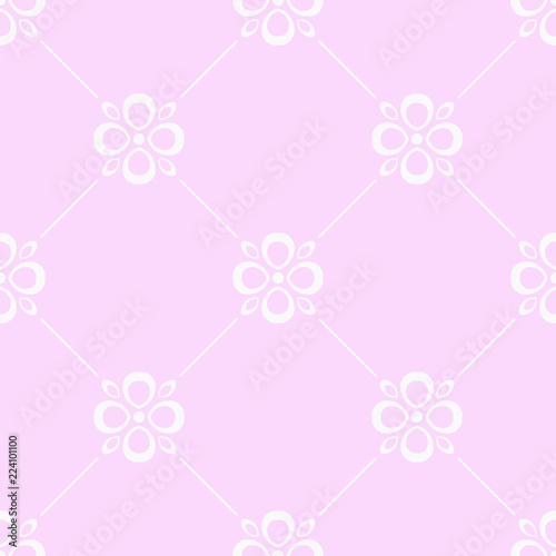 abstract floral seamless pattern with flowers, netting and leaves