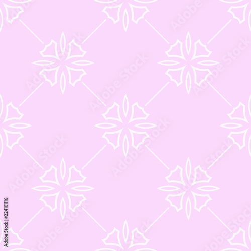abstract floral seamless pattern with flowers, netting and leaves