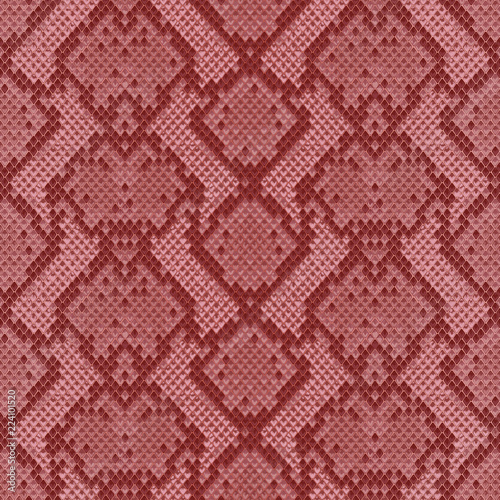 Snake Skin Colorful Animal Pink Seamless Pattern