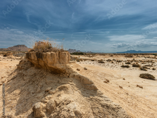 Felsformationen in Bardenas Reales, Navarra, Nordspanien  photo