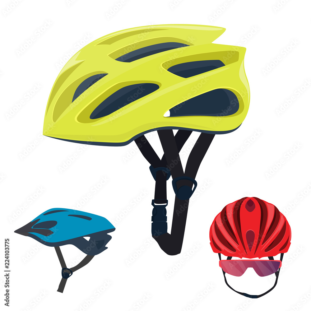 Fototapeta premium Bicycle helmet isolated