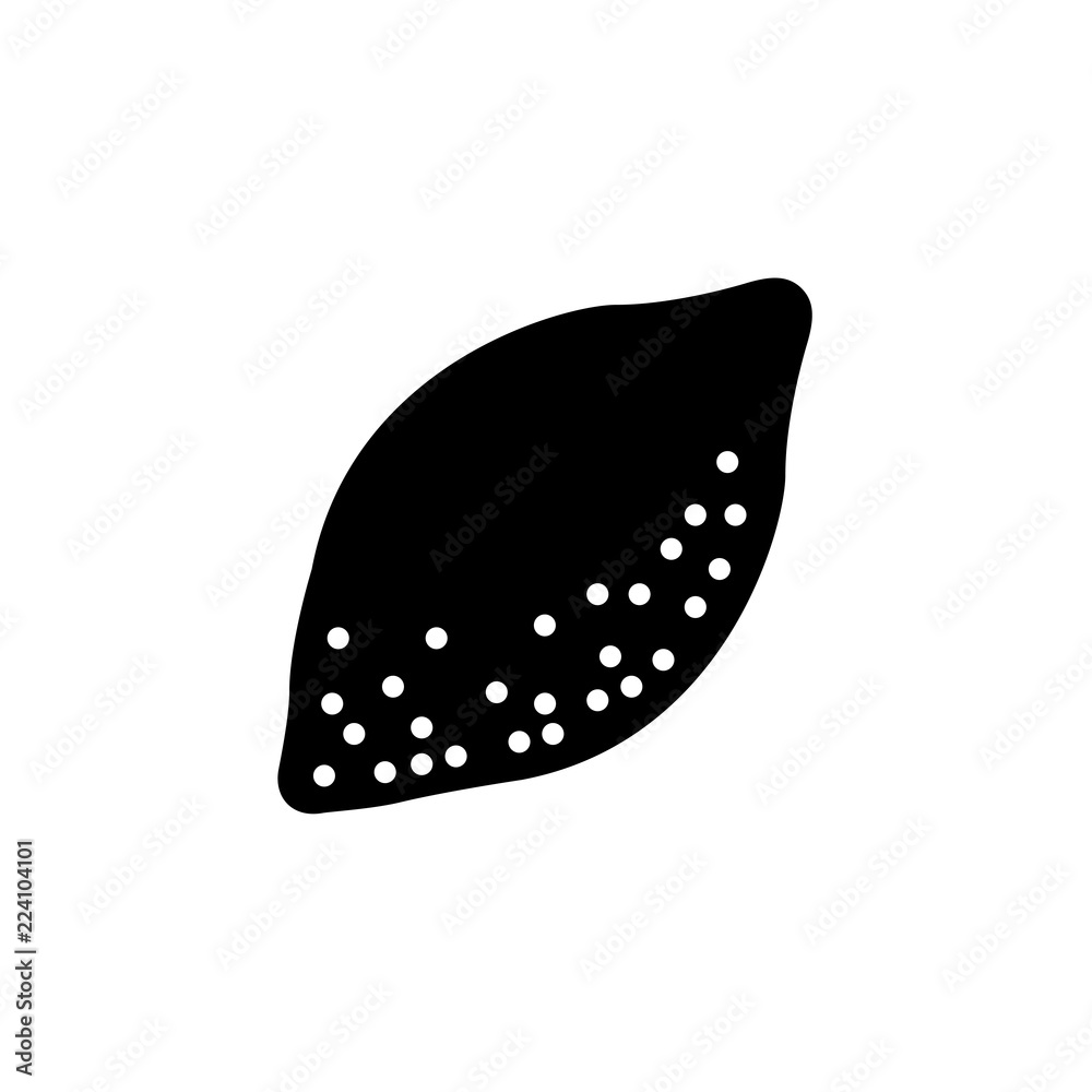 Black & white vector illustration of lemon fruit. Flat icon of fresh citrus. Vegan & vegetarian food. Health eating ingredient. Isolated object on white background. Black & white vector illustration of lemon fruit. Flat icon of fresh citrus. Vegan & vegetarian food. Health eating ingredient. Isolated object on white background.