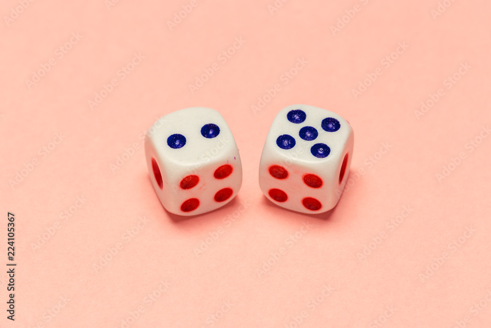 risk concept - playing dice