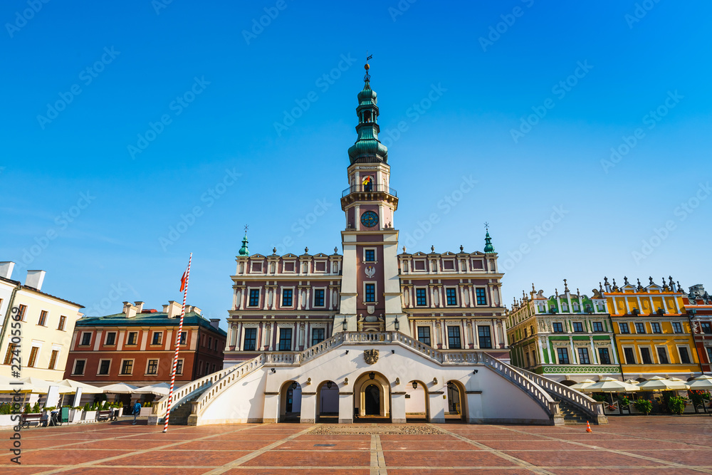 Great Market Square, renaissance town in Central Europe, Poland