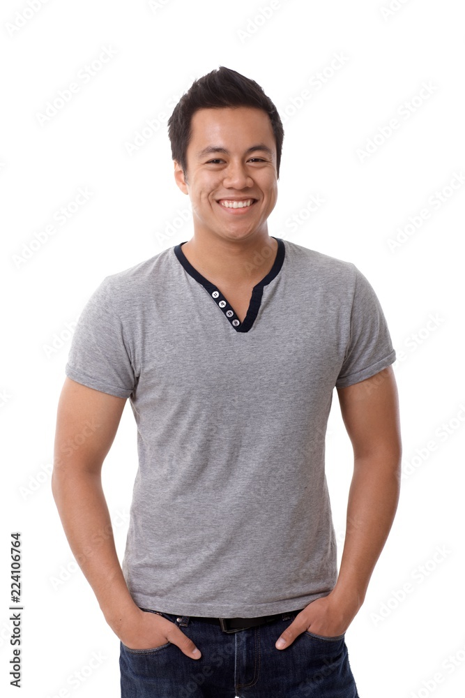 Portrait of happy smiling casual man Portrait of happy smiling casual man