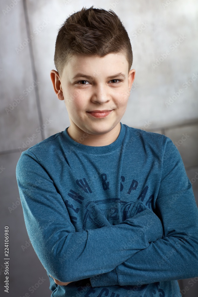 Portrait of cool schoolboy Portrait of cool schoolboy