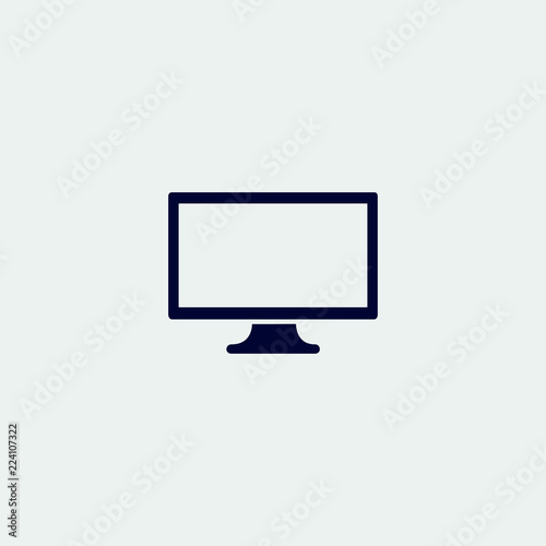 display icon, vector illustration. flat icon