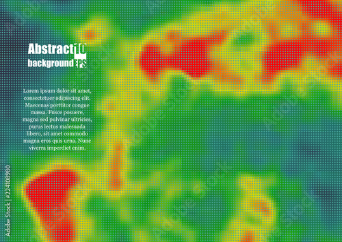 Colored heat map for temperature. Eps10 Vector illustration