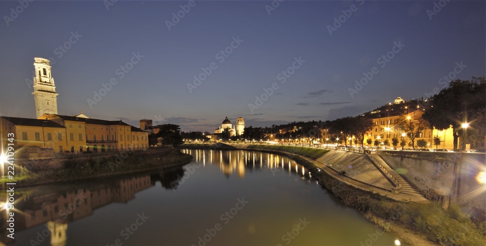 Verona sul fiume Adige