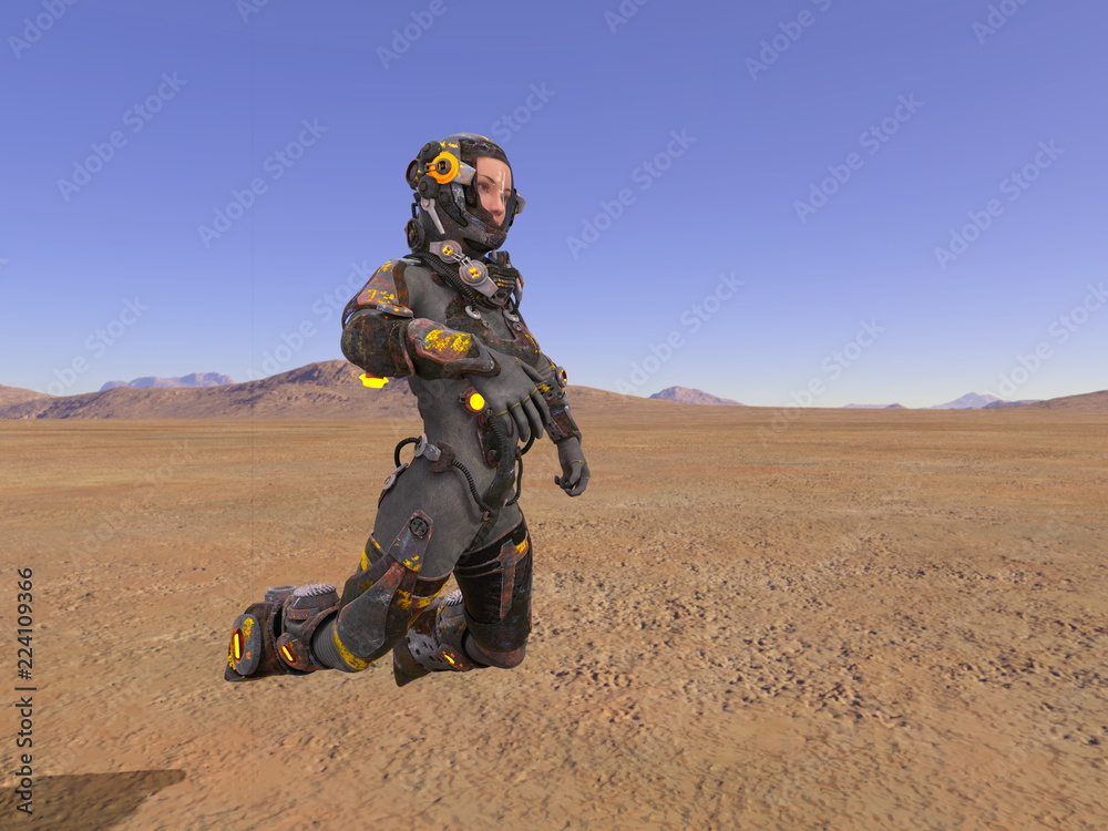 Fototapeta premium 宇宙飛行士