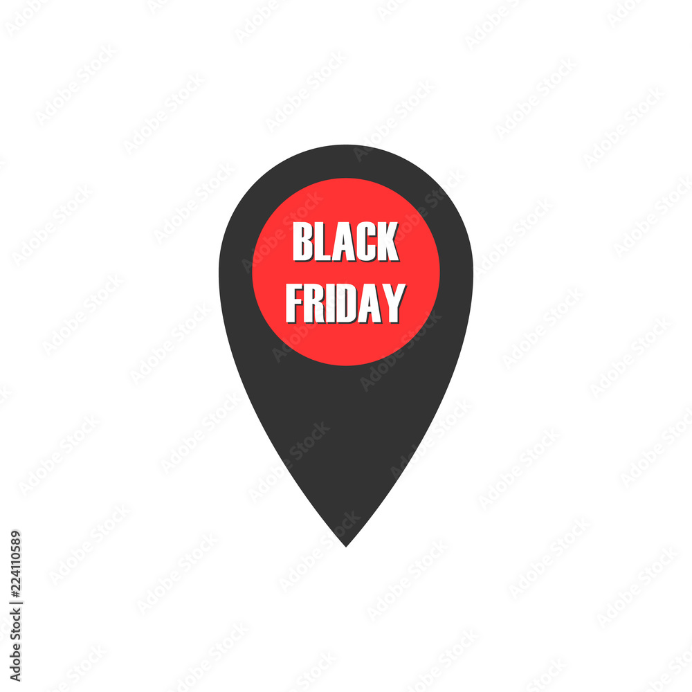 Black Friday. Marker indicates a sell-out.