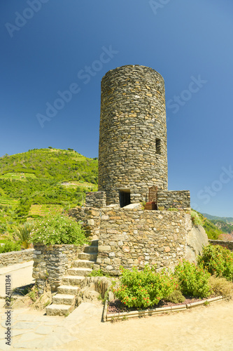 Outlook tower in Doria castle, Vernazza