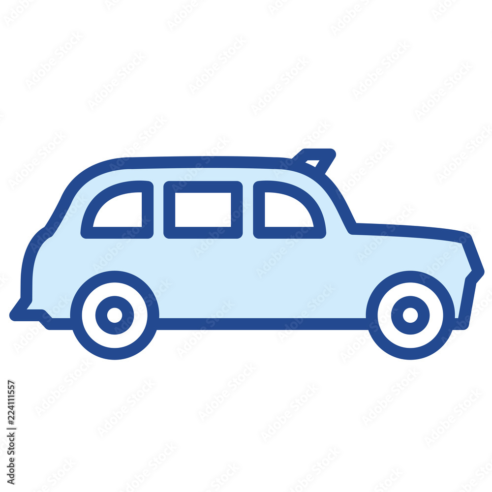 Taxi Cab / Großbrittanien Vector icon Illustration Taxi Cab / Großbrittanien Vector icon Illustration