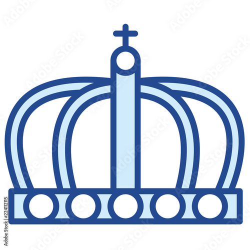 Krone der englischen Königin Vector Icon Illustration