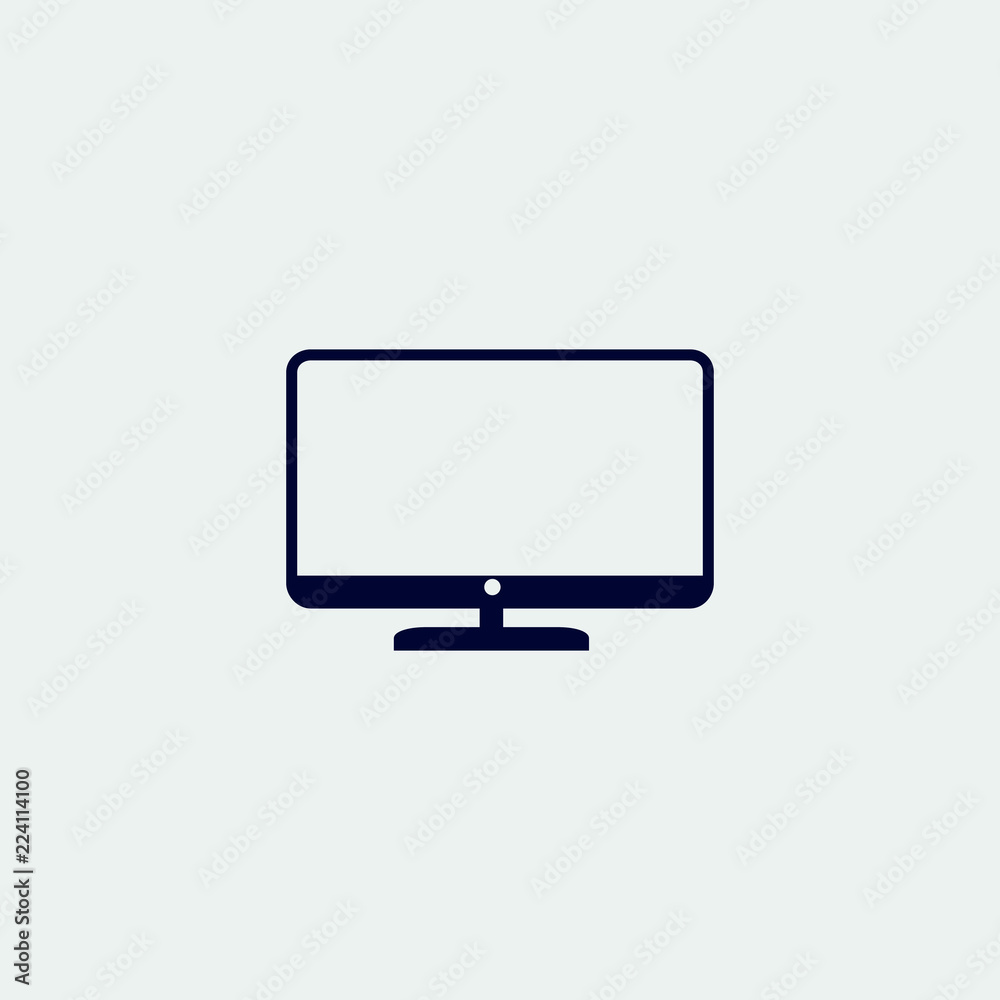 lcd monitor icon, vector illustration lcd monitor icon, vector illustration