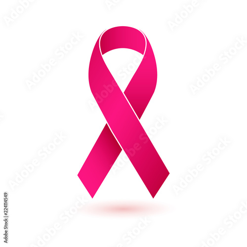 National Breast Cancer Awareness Month. Pink ribbon.