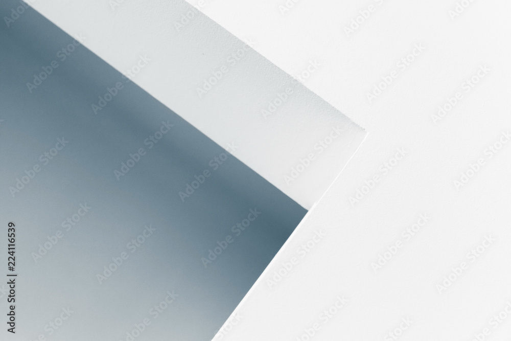 Abstract blue toned minimal interior fragment Abstract blue toned minimal interior fragment