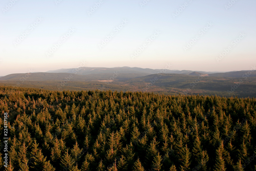 Panorama of Jizerske hory