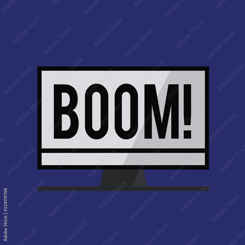 Conceptual hand writing showing Boom. Business photo text Loud Deep resonant sound Sudden economic growth Abrupt Expansion. Conceptual hand writing showing Boom. Business photo text Loud Deep resonant sound Sudden economic growth Abrupt Expansion.