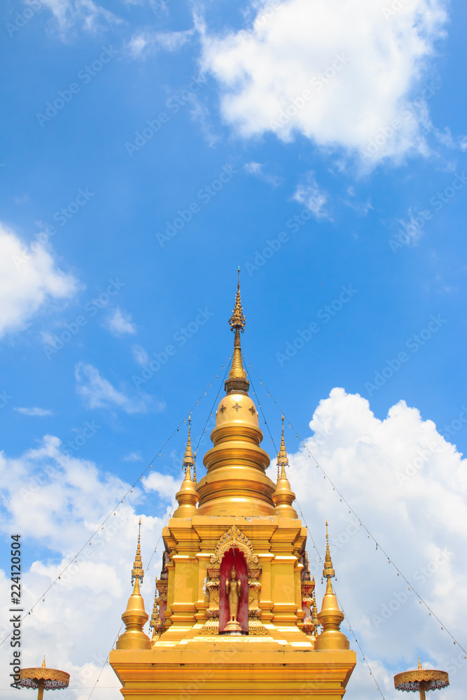 Naklejka premium Wat Pak Mueang - Buddhist Temple , Chiang Mai Thailand