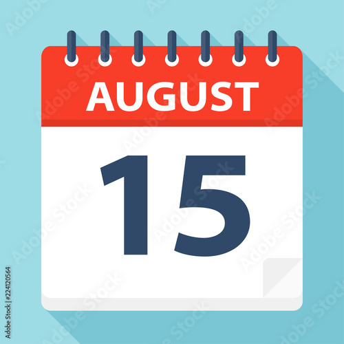 August 15 - Calendar Icon