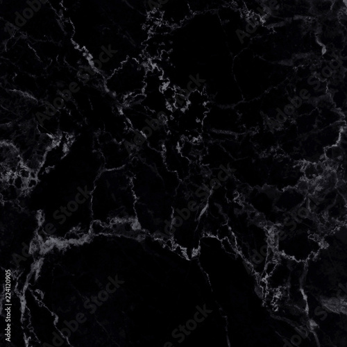 Black marble texture background with high resolution for interior decoration. Tile stone floor in natural pattern.