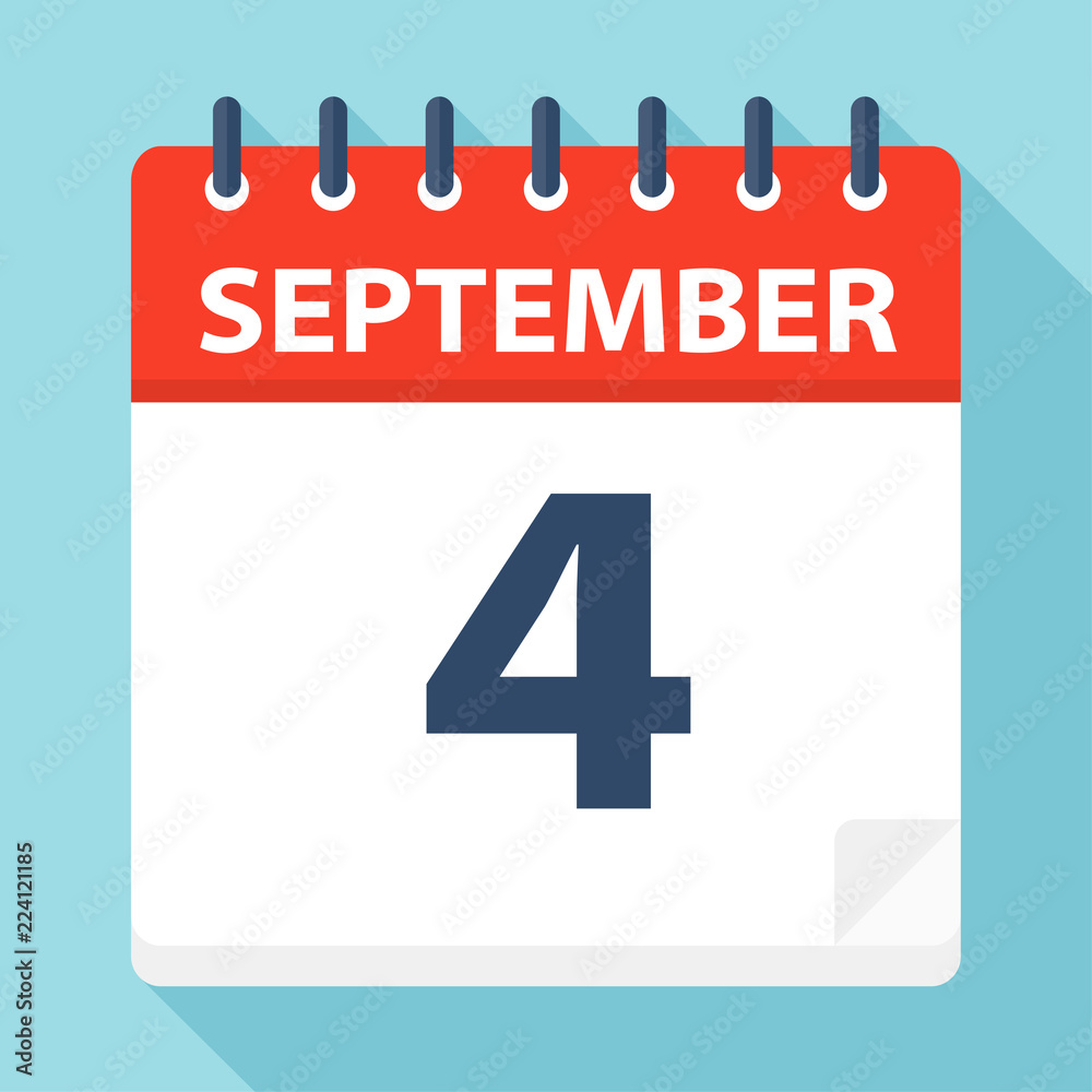 September 4 - Calendar Icon September 4 - Calendar Icon