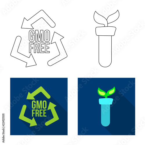 Vector design of  and  sign. Collection of  and  stock vector illustration.