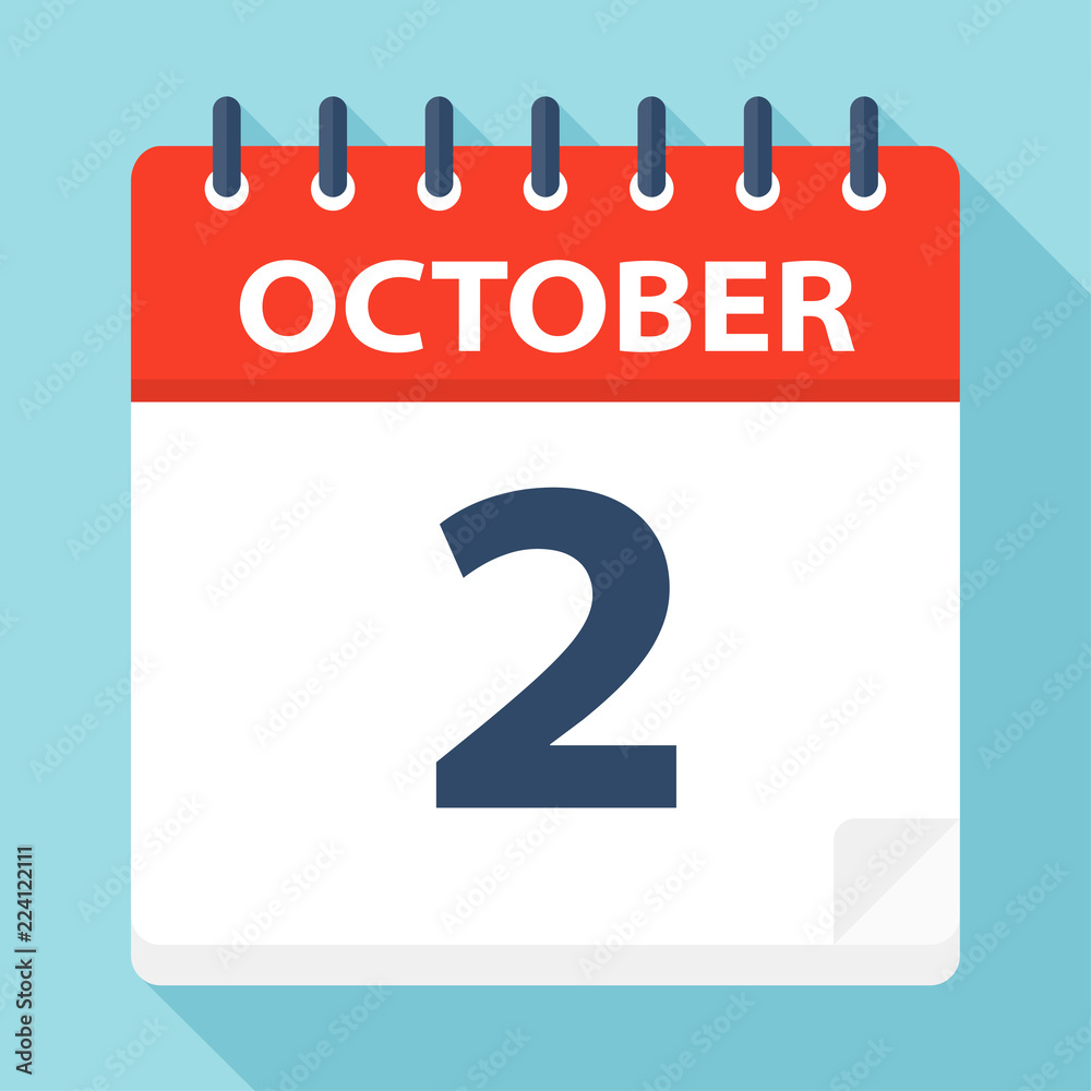 October 2 - Calendar Icon