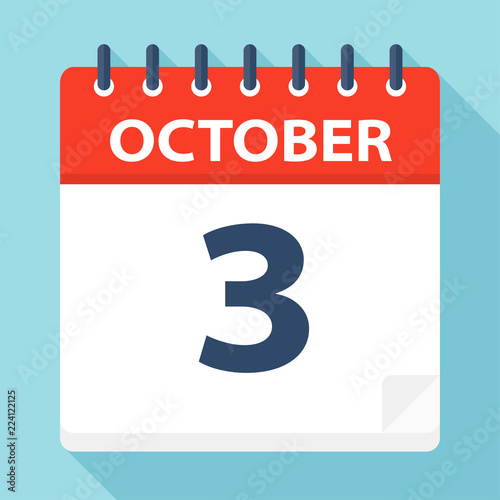 October 3 - Calendar Icon