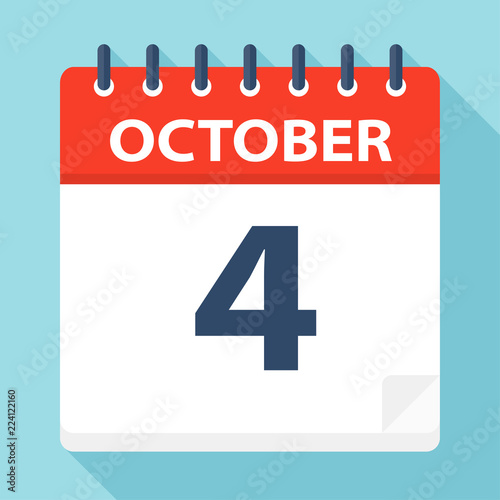October 4 - Calendar Icon