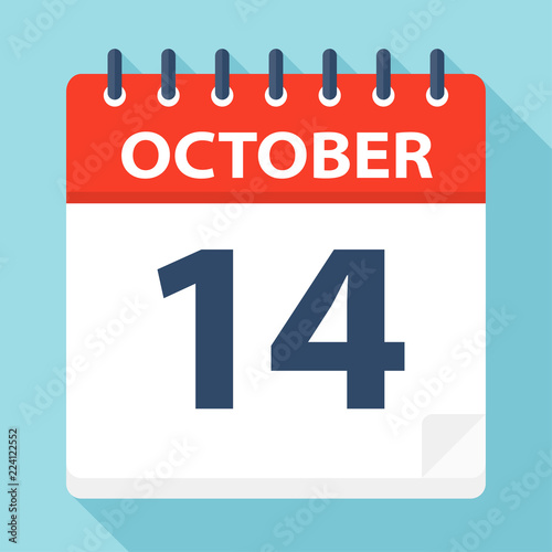 October 14 - Calendar Icon
