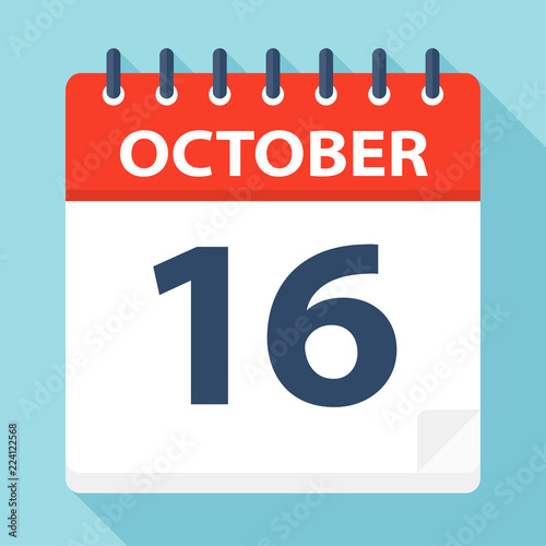 October 16 - Calendar Icon