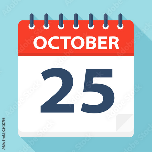 October 25 - Calendar Icon