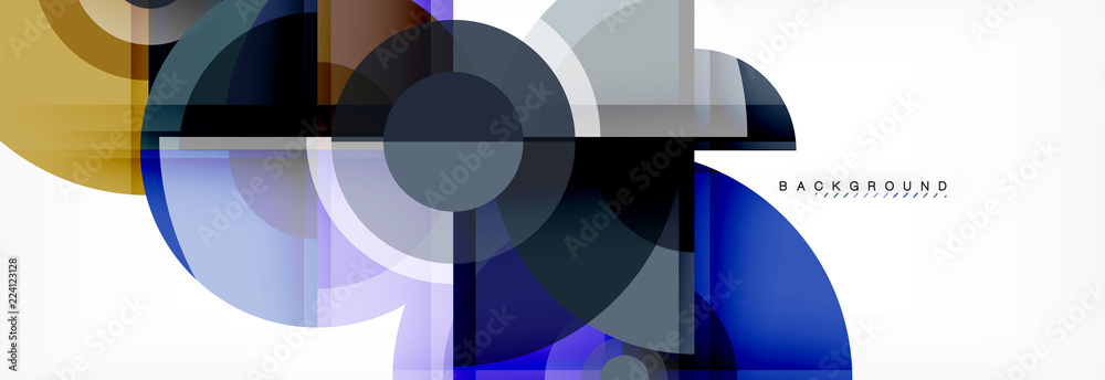 Obraz premium Vector fantastic circle modern geometric background template