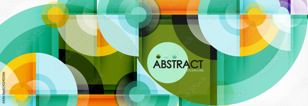 Abstract background bright circles geometric design Abstract background bright circles geometric design