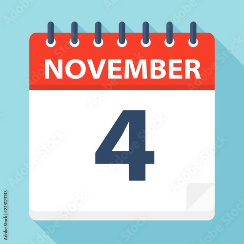 November 4 - Calendar Icon