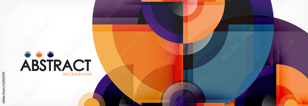 Obraz premium Circle abstract background
