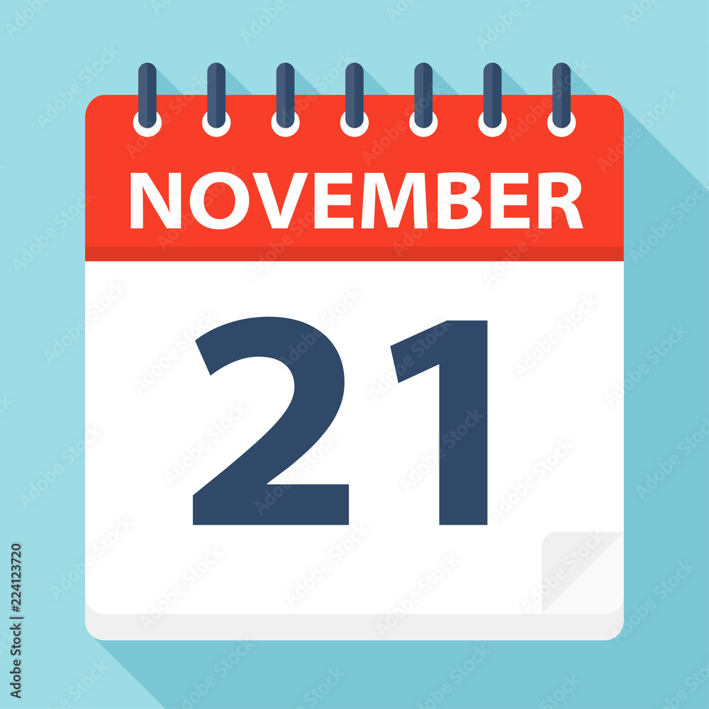 November 21 - Calendar Icon November 21 - Calendar Icon