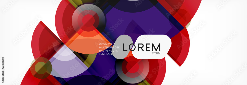 Abstract background bright circles geometric design Abstract background bright circles geometric design
