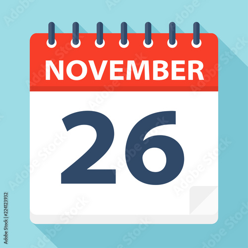 November 26 - Calendar Icon