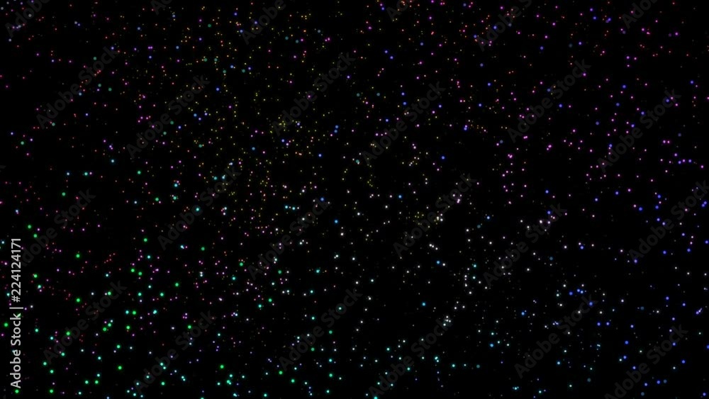 Flying colored points 2.Abstract space background, geometry surfaces, lines and points. Can be used as digital dynamic wallpaper, technology background.Seamless loop. Flying colored points 2.Abstract space background, geometry surfaces, lines and points. Can be used as digital dynamic wallpaper, technology background.Seamless loop.