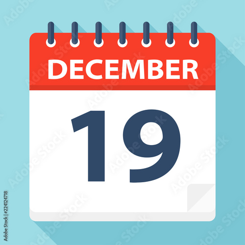 December 19 - Calendar Icon