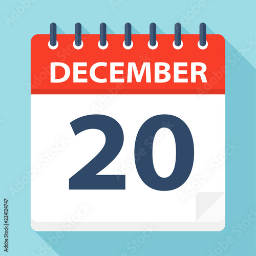 December 20 - Calendar Icon