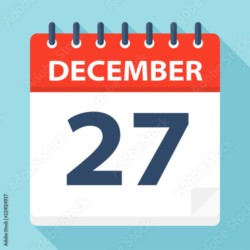 December 27 - Calendar Icon